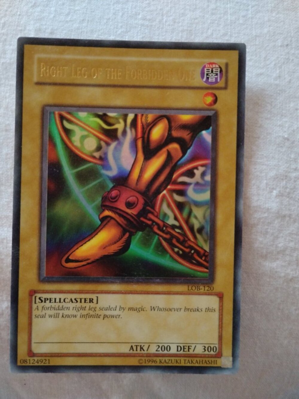Right Leg of the Forbidden One Ultra Rare LOB-120